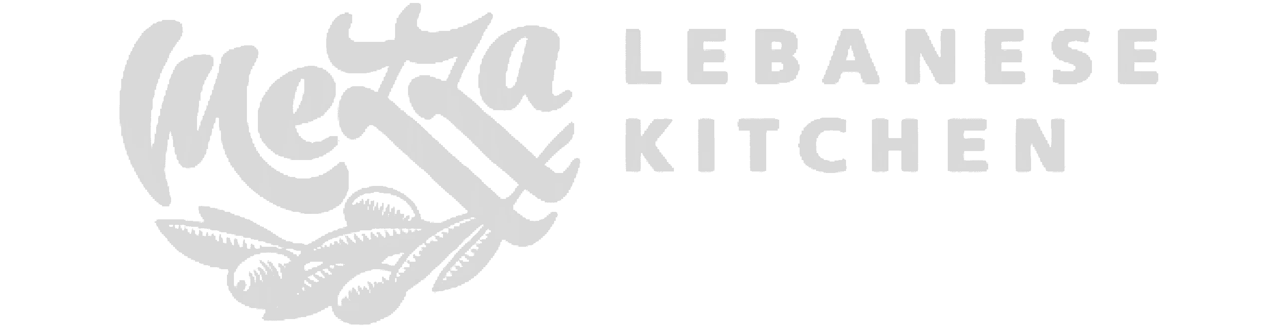 Mezza Lebanese Kitchen logo, epoxy flooring client of Top Coat Epoxy