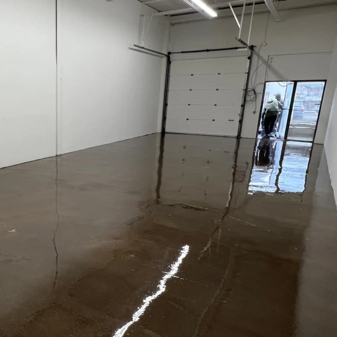 Finished grind and seal concrete floor