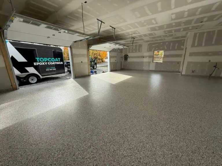epoxy garage floor Halifax double car garage