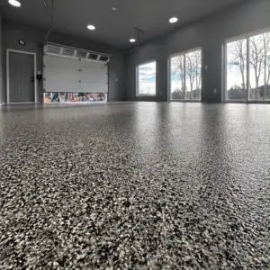 garage epoxy floor by top coat epoxy