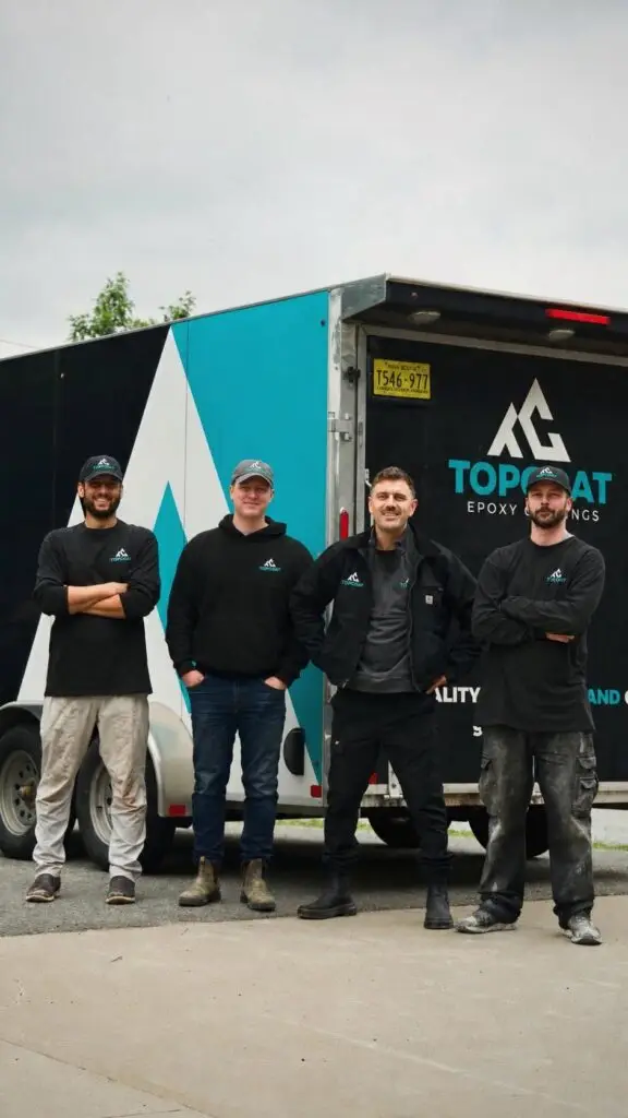 top coat epoxy coatings team photo in nova scotia
