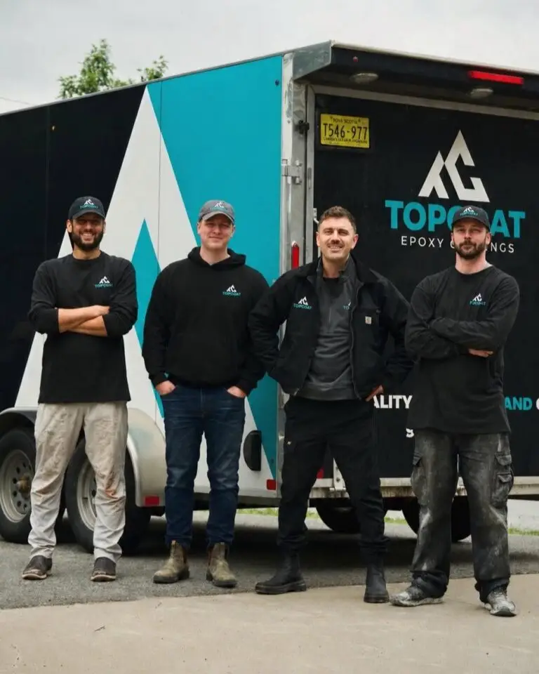 top coat epoxy coatings team photo in nova scotia