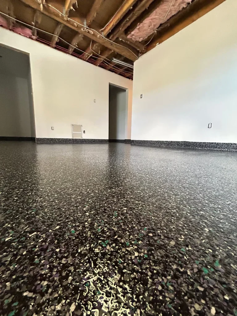 Rainbow Paws Animal Hospital - completed floor by Top Coat Epoxy